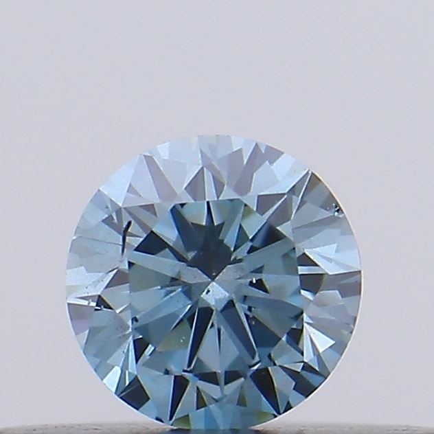 Loose Diamond - ROUND 0.19ct Fancy Vivid Blue SI1: Loose Diamond - ROUND 0.19ct Fancy Vivid Blue SI1 Source: This is a real non-mined Diamond that has been grown in a lab Shape: ROUND Carats: 0.19 Color: Fancy Vivid Blue Certification: IGI Video: