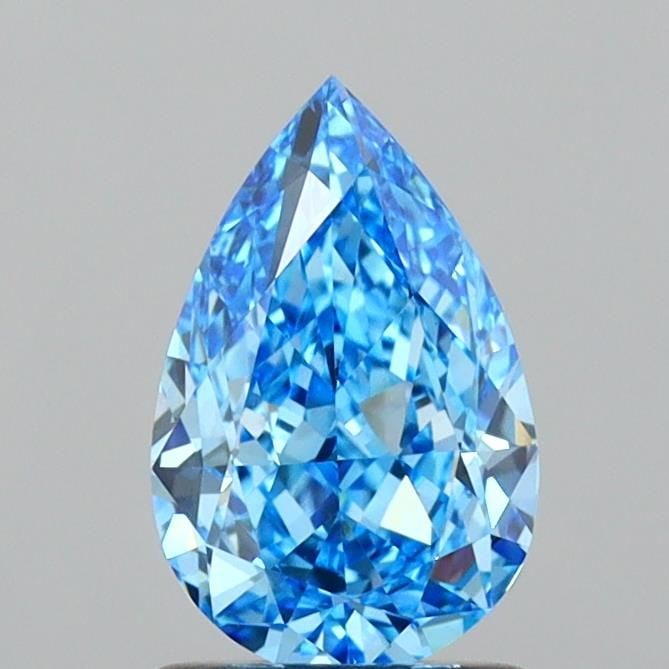 Loose Diamond - PEAR 1.21ct Fancy Vivid Blue VS1: Loose Diamond - PEAR 1.21ct Fancy Vivid Blue VS1 Source: This is a real non-mined Diamond that has been grown in a lab Shape: PEAR Carats: 1.21 Color: Fancy Vivid Blue Certification: IGI Video: