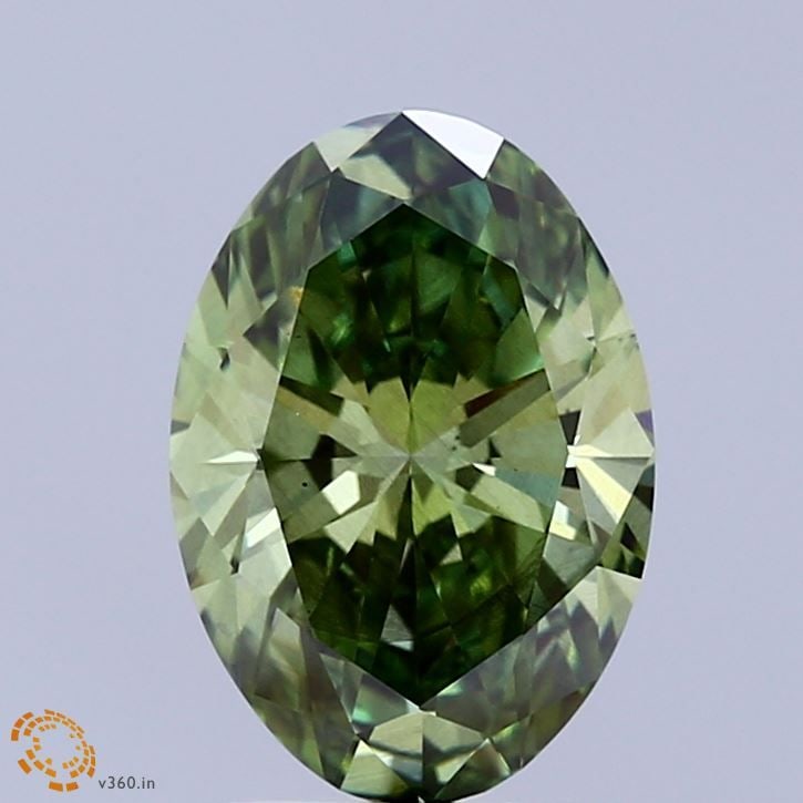 Loose Diamond - OVAL 2.05ct Fancy Vivid Green SI1: Loose Diamond - OVAL 2.05ct Fancy Vivid Green SI1 Source: This is a real non-mined Diamond that has been grown in a lab Shape: OVAL Carats: 2.05 Color: Fancy Vivid Green Certification: IGI Video: