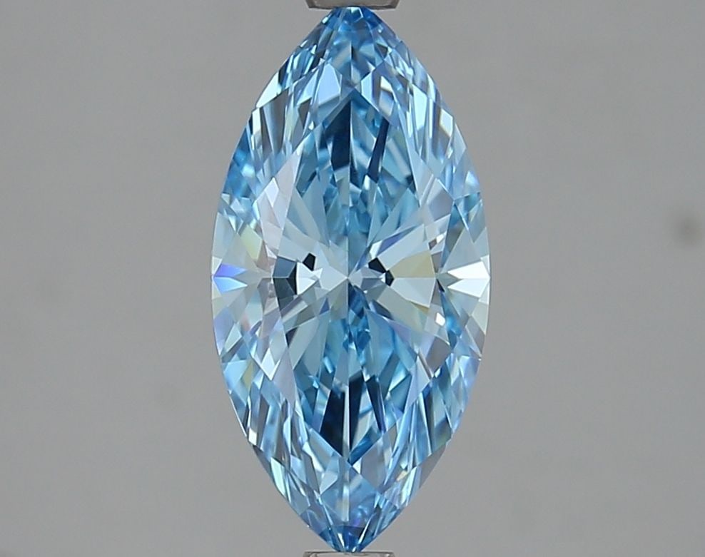 Loose Diamond - MARQUISE 1.87ct Fancy Vivid Blue VVS2: Loose Diamond - MARQUISE 1.87ct Fancy Vivid Blue VVS2 Source: This is a real non-mined Diamond that has been grown in a lab Shape: MARQUISE Carats: 1.87 Color: Fancy Vivid Blue Certification: IGI Vide