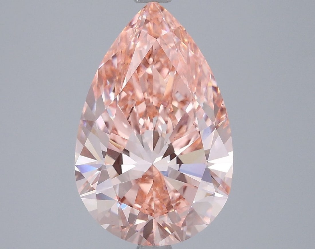 Loose Diamond - PEAR 4.0ct Fancy Vivid Pink VS1: Loose Diamond - PEAR 4.0ct Fancy Vivid Pink VS1 Source: This is a real non-mined Diamond that has been grown in a lab Shape: PEAR Carats: 4.0 Color: Fancy Vivid Pink Certification: IGI Video: