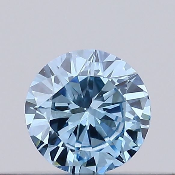 Loose Diamond - ROUND 0.12ct Fancy Vivid Blue VS2 (1 of 1)