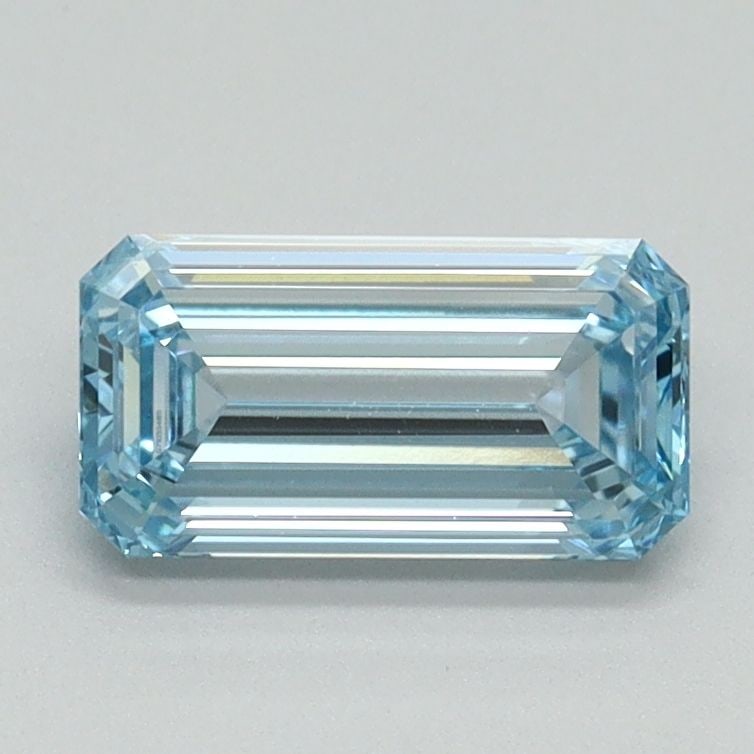 Loose Diamond - EMERALD 1.01ct Fancy Vivid Blue VVS2: Loose Diamond - EMERALD 1.01ct Fancy Vivid Blue VVS2 Source: This is a real non-mined Diamond that has been grown in a lab Shape: EMERALD Carats: 1.01 Color: Fancy Vivid Blue Certification: IGI