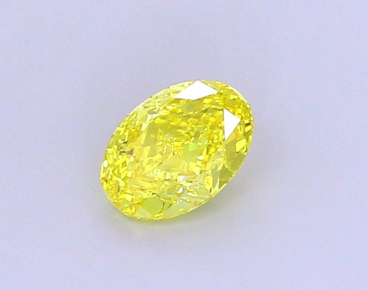 Loose Diamond - OVAL 1.27ct Fancy Vivid Yellow VVS2: Loose Diamond - OVAL 1.27ct Fancy Vivid Yellow VVS2 Source: This is a real non-mined Diamond that has been grown in a lab Shape: OVAL Carats: 1.27 Color: Fancy Vivid Yellow Certification: IGI Video: