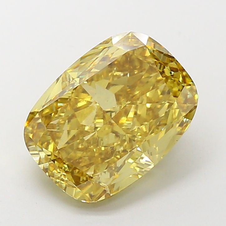 Loose Diamond - CUSHION MODIFIED 6.15ct Fancy Intense Brownish Yellow VS1: Loose Diamond - CUSHION MODIFIED 6.15ct Fancy Intense Brownish Yellow VS1 Source: This is a real non-mined Diamond that has been grown in a lab Shape: CUSHION MODIFIED Carats: 6.15 Color: Fancy Intens