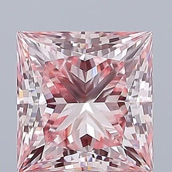 Loose Diamond - PRINCESS 2.18ct Fancy Intense Pink VS1: Loose Diamond - PRINCESS 2.18ct Fancy Intense Pink VS1 Source: This is a real non-mined Diamond that has been grown in a lab Shape: PRINCESS Carats: 2.18 Color: Fancy Intense Pink Certification: IGI V