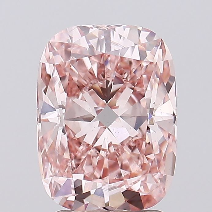 Loose Diamond - CUSHION MODIFIED 2.77ct Fancy Intense Pink VS1: Loose Diamond - CUSHION MODIFIED 2.77ct Fancy Intense Pink VS1 Source: This is a real non-mined Diamond that has been grown in a lab Shape: CUSHION MODIFIED Carats: 2.77 Color: Fancy Intense Pink Cert