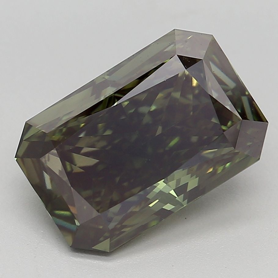 Loose Diamond - RADIANT 3.39ct Fancy Deep Green VS1: Loose Diamond - RADIANT 3.39ct Fancy Deep Green VS1 Source: This is a real non-mined Diamond that has been grown in a lab Shape: RADIANT Carats: 3.39 Color: Fancy Deep Green Certification: IGI Video: