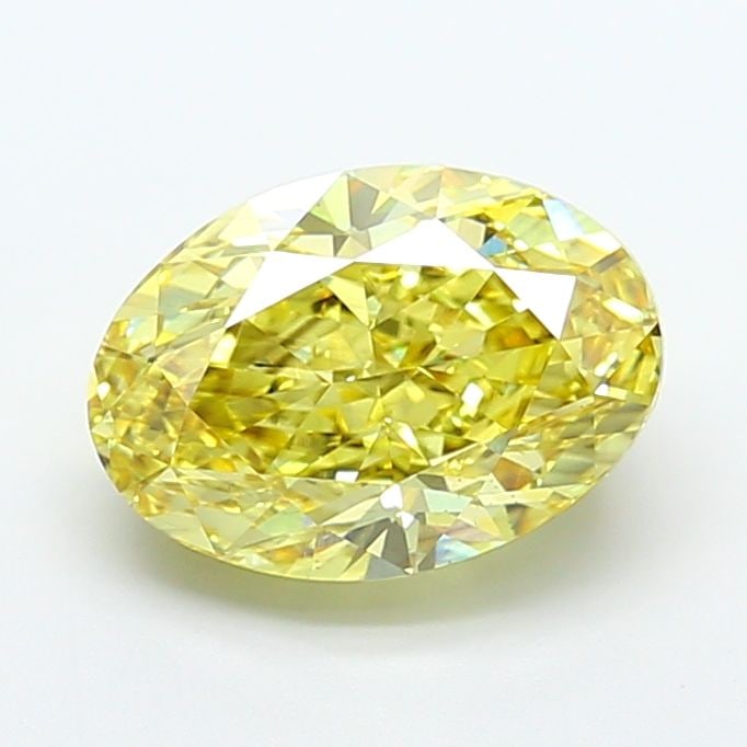 Loose Diamond - OVAL 6.02ct Fancy Intense Yellow SI1: Loose Diamond - OVAL 6.02ct Fancy Intense Yellow SI1 Source: This is a real non-mined Diamond that has been grown in a lab Shape: OVAL Carats: 6.02 Color: Fancy Intense Yellow Certification: IGI Video