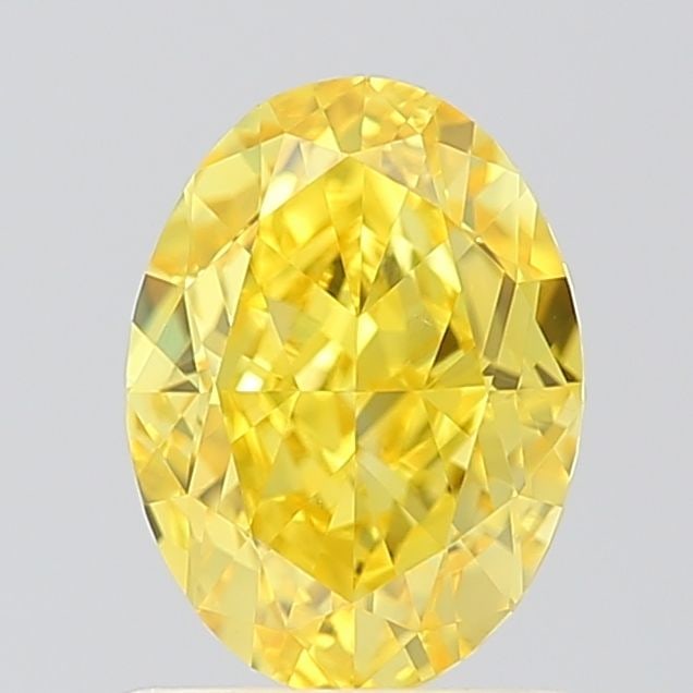 Loose Diamond - OVAL 1.21ct Fancy Vivid Yellow VVS2: Loose Diamond - OVAL 1.21ct Fancy Vivid Yellow VVS2 Source: This is a real non-mined Diamond that has been grown in a lab Shape: OVAL Carats: 1.21 Color: Fancy Vivid Yellow Certification: IGI Video: