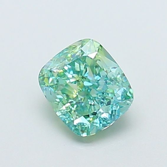 Loose Diamond - CUSHION MODIFIED 1.12ct Fancy Vivid Green VVS2 (1 of 1)