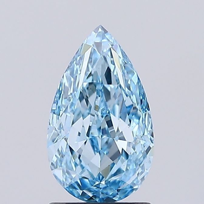Loose Diamond - PEAR 1.59ct Fancy Vivid Blue VS1: Loose Diamond - PEAR 1.59ct Fancy Vivid Blue VS1 Source: This is a real non-mined Diamond that has been grown in a lab Shape: PEAR Carats: 1.59 Color: Fancy Vivid Blue Certification: IGI Video: