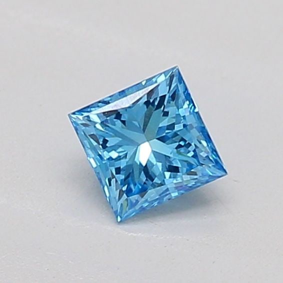 Loose Diamond - PRINCESS 0.24ct Fancy Vivid Blue VVS2: Loose Diamond - PRINCESS 0.24ct Fancy Vivid Blue VVS2 Source: This is a real non-mined Diamond that has been grown in a lab Shape: PRINCESS Carats: 0.24 Color: Fancy Vivid Blue Certification: IGI PLEA