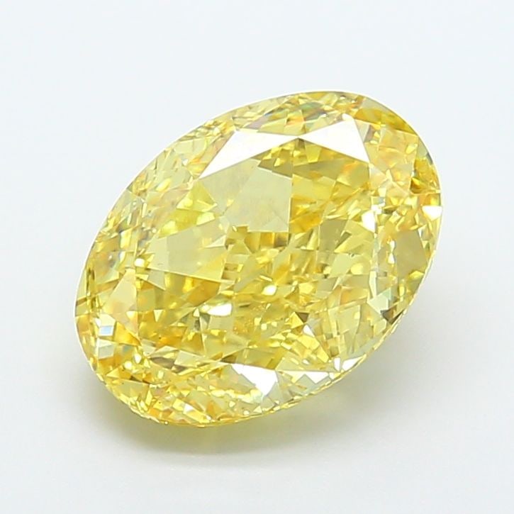 Loose Diamond - OVAL 7.02ct Fancy Vivid Yellow VS2: Loose Diamond - OVAL 7.02ct Fancy Vivid Yellow VS2 Source: This is a real non-mined Diamond that has been grown in a lab Shape: OVAL Carats: 7.02 Color: Fancy Vivid Yellow Certification: IGI Video: