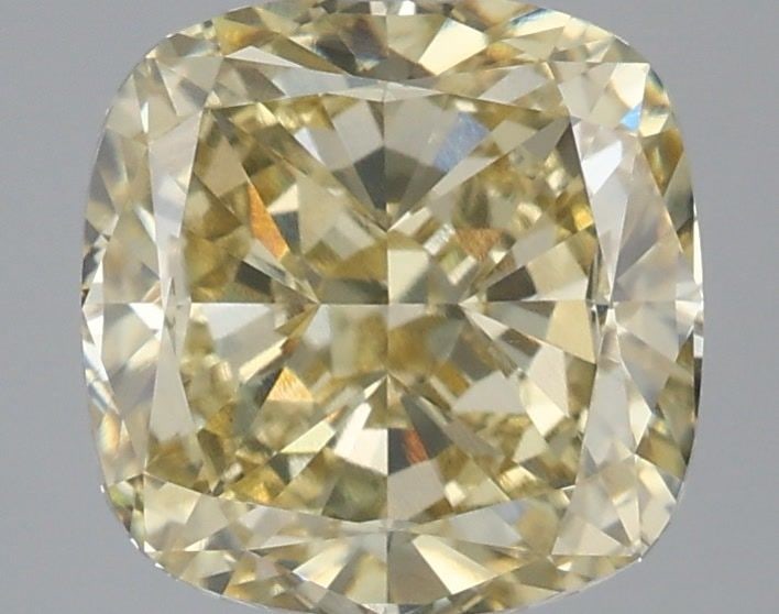 Loose Diamond - CUSHION MODIFIED 3.51ct Fancy Yellow VVS2: Loose Diamond - CUSHION MODIFIED 3.51ct Fancy Yellow VVS2 Source: This is a real non-mined Diamond that has been grown in a lab Shape: CUSHION MODIFIED Carats: 3.51 Color: Fancy Yellow Certification: