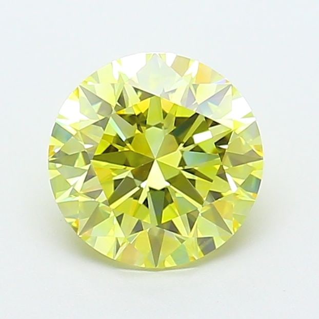 Loose Diamond - ROUND 2.05ct Fancy Intense Yellow VVS1: Loose Diamond - ROUND 2.05ct Fancy Intense Yellow VVS1 Source: This is a real non-mined Diamond that has been grown in a lab Shape: ROUND Carats: 2.05 Color: Fancy Intense Yellow Certification: IGI Vi