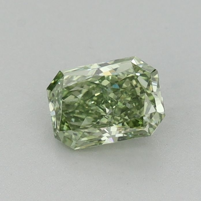 Loose Diamond - RADIANT 0.53ct Fancy Vivid Green VS1: Loose Diamond - RADIANT 0.53ct Fancy Vivid Green VS1 Source: This is a real non-mined Diamond that has been grown in a lab Shape: RADIANT Carats: 0.53 Color: Fancy Vivid Green Certification: IGI Video