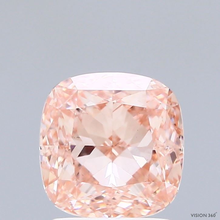 Loose Diamond - CUSHION MODIFIED 2.07ct Fancy Intense Pink VS1: Loose Diamond - CUSHION MODIFIED 2.07ct Fancy Intense Pink VS1 Source: This is a real non-mined Diamond that has been grown in a lab Shape: CUSHION MODIFIED Carats: 2.07 Color: Fancy Intense Pink Cert