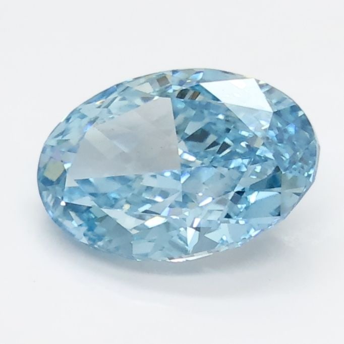 Loose Diamond - OVAL 1.61ct Fancy Vivid Blue VS2: Loose Diamond - OVAL 1.61ct Fancy Vivid Blue VS2 Source: This is a real non-mined Diamond that has been grown in a lab Shape: OVAL Carats: 1.61 Color: Fancy Vivid Blue Certification: IGI Video: