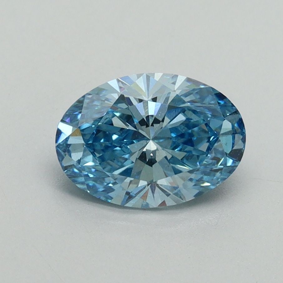 Loose Diamond - OVAL 1.09ct Fancy Vivid Blue VS2: Loose Diamond - OVAL 1.09ct Fancy Vivid Blue VS2 Source: This is a real non-mined Diamond that has been grown in a lab Shape: OVAL Carats: 1.09 Color: Fancy Vivid Blue Certification: IGI Video: