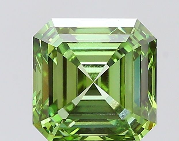 Loose Diamond - ASSCHER 3.01ct Fancy Vivid Green VVS2: Loose Diamond - ASSCHER 3.01ct Fancy Vivid Green VVS2 Source: This is a real non-mined Diamond that has been grown in a lab Shape: ASSCHER Carats: 3.01 Color: Fancy Vivid Green Certification: IGI PLEA