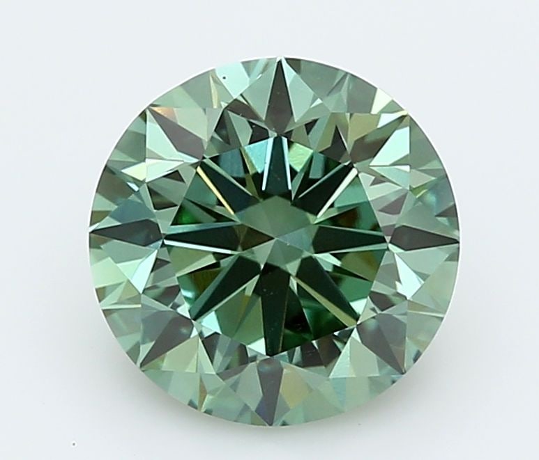 Loose Diamond - ROUND 3.02ct Fancy Vivid Green VS1: Loose Diamond - ROUND 3.02ct Fancy Vivid Green VS1 Source: This is a real non-mined Diamond that has been grown in a lab Shape: ROUND Carats: 3.02 Color: Fancy Vivid Green Certification: IGI Video:
