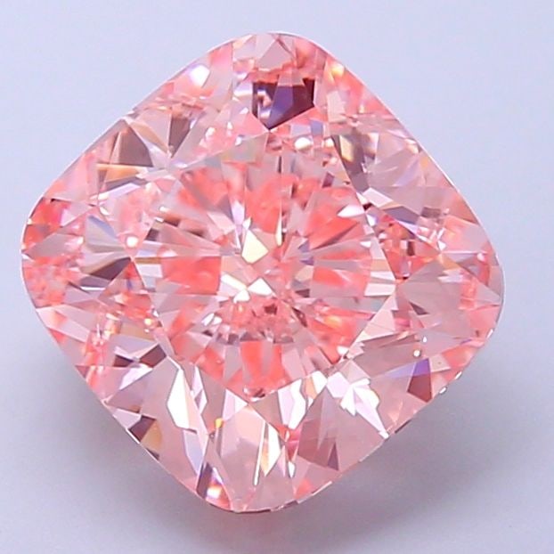 Loose Diamond - CUSHION BRILLIANT 4.0ct Fancy Intense Pink VS2: Loose Diamond - CUSHION BRILLIANT 4.0ct Fancy Intense Pink VS2 Source: This is a real non-mined Diamond that has been grown in a lab Shape: CUSHION BRILLIANT Carats: 4.0 Color: Fancy Intense Pink Cert
