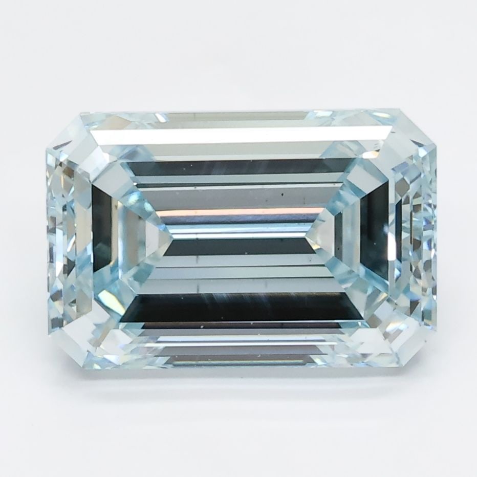 Loose Diamond - EMERALD 3.44ct Fancy Green Blue VS1 (1 of 1)