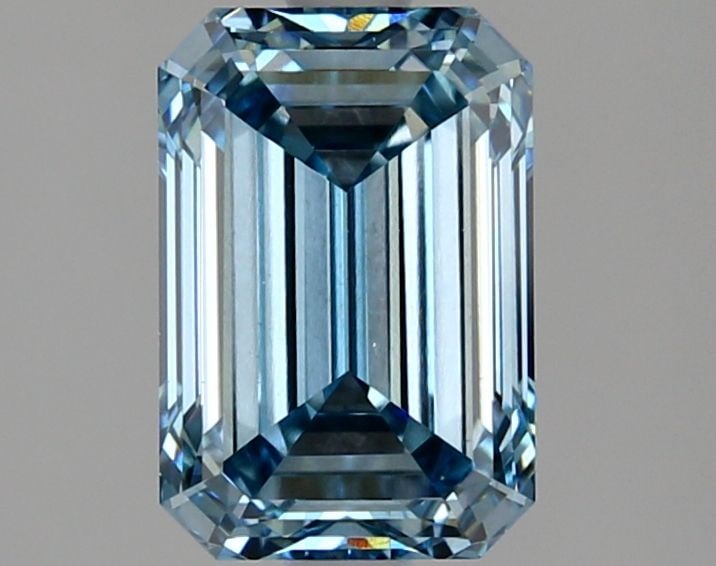 Loose Diamond - EMERALD 2.5ct Fancy Vivid Blue VS1: Loose Diamond - EMERALD 2.5ct Fancy Vivid Blue VS1 Source: This is a real non-mined Diamond that has been grown in a lab Shape: EMERALD Carats: 2.5 Color: Fancy Vivid Blue Certification: IGI Video: