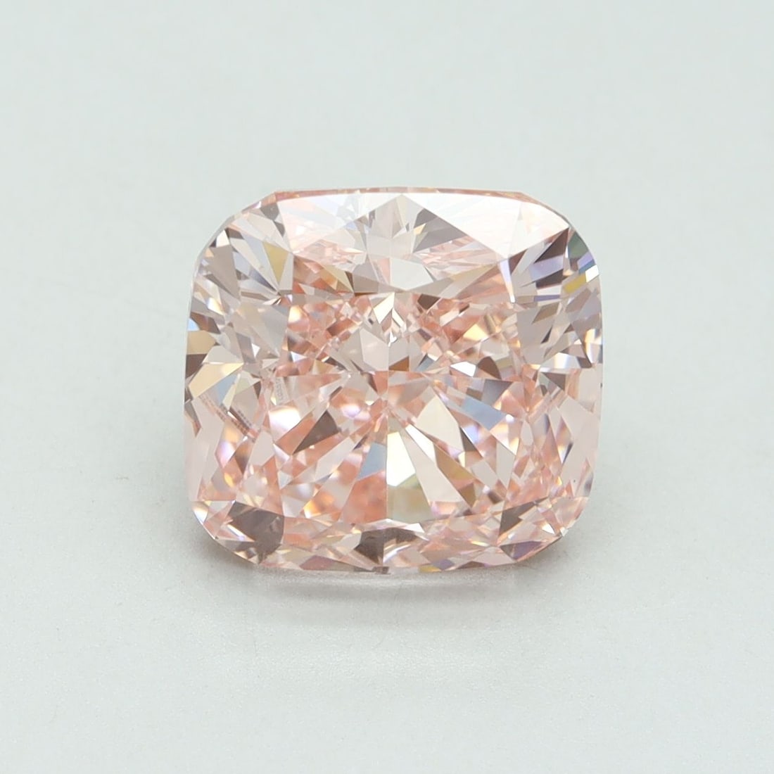 Loose Diamond - CUSHION BRILLIANT 4.33ct Fancy Intense Pink VS1: Loose Diamond - CUSHION BRILLIANT 4.33ct Fancy Intense Pink VS1 Source: This is a real non-mined Diamond that has been grown in a lab Shape: CUSHION BRILLIANT Carats: 4.33 Color: Fancy Intense Pink