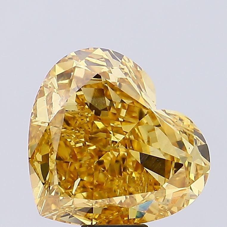 Loose Diamond - HEART 17.19ct Fancy Intense Yellow VS2: Loose Diamond - HEART 17.19ct Fancy Intense Yellow VS2 Source: This is a real non-mined Diamond that has been grown in a lab Shape: HEART Carats: 17.19 Color: Fancy Intense Yellow Certification: IGI V