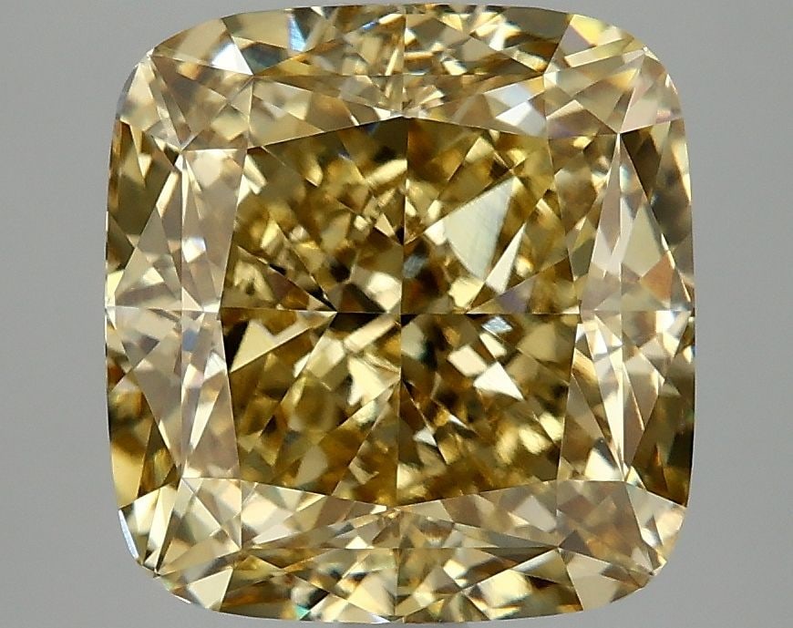 Loose Diamond - CUSHION MODIFIED 6.05ct Fancy Vivid Yellow VVS2: Loose Diamond - CUSHION MODIFIED 6.05ct Fancy Vivid Yellow VVS2 Source: This is a real non-mined Diamond that has been grown in a lab Shape: CUSHION MODIFIED Carats: 6.05 Color: Fancy Vivid Yellow Cer