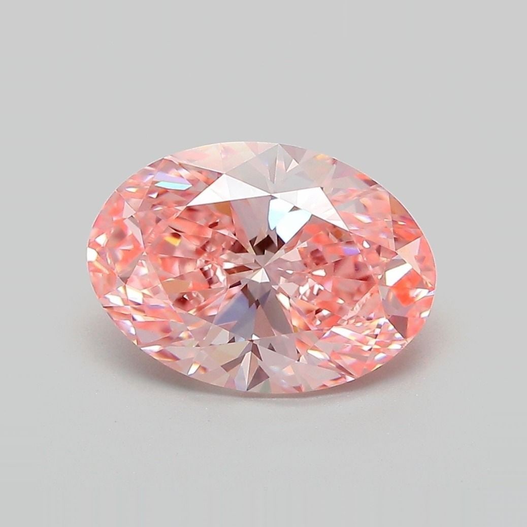 Loose Diamond - OVAL 3.09ct Fancy Vivid Pink VS1: Loose Diamond - OVAL 3.09ct Fancy Vivid Pink VS1 Source: This is a real non-mined Diamond that has been grown in a lab Shape: OVAL Carats: 3.09 Color: Fancy Vivid Pink Certification: IGI Video: