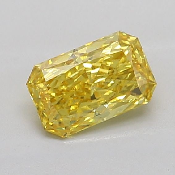 Loose Diamond - RADIANT 0.86ct Fancy Vivid Yellow VS2: Loose Diamond - RADIANT 0.86ct Fancy Vivid Yellow VS2 Source: This is a real non-mined Diamond that has been grown in a lab Shape: RADIANT Carats: 0.86 Color: Fancy Vivid Yellow Certification: IGI Vid