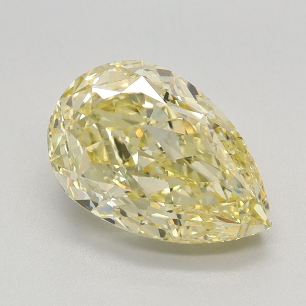 Loose Diamond - PEAR 2.18ct Fancy Intense Yellow VS1: Loose Diamond - PEAR 2.18ct Fancy Intense Yellow VS1 Source: This is a real non-mined Diamond that has been grown in a lab Shape: PEAR Carats: 2.18 Color: Fancy Intense Yellow Certification: IGI Video