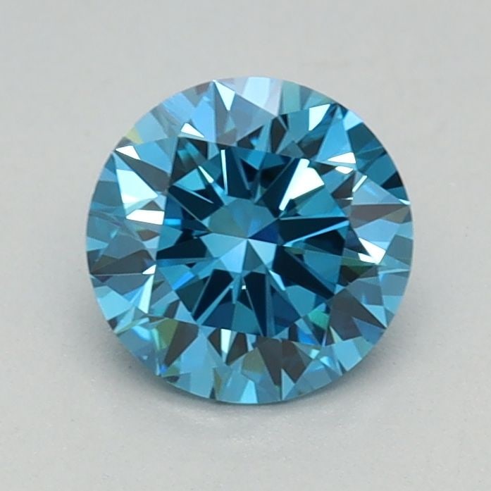 Ideal Loose Diamond - ROUND 0.64ct Fancy Vivid Blue VS1: Ideal Loose Diamond - ROUND 0.64ct Fancy Vivid Blue VS1 Source: This is a real non-mined Diamond that has been grown in a lab Shape: ROUND Carats: 0.64 Color: Fancy Vivid Blue Certification: IGI Video