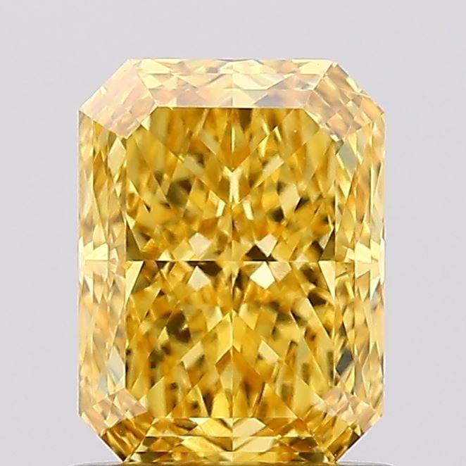 Loose Diamond - RADIANT 1.02ct Fancy Vivid Yellow VS1: Loose Diamond - RADIANT 1.02ct Fancy Vivid Yellow VS1 Source: This is a real non-mined Diamond that has been grown in a lab Shape: RADIANT Carats: 1.02 Color: Fancy Vivid Yellow Certification: IGI Vid
