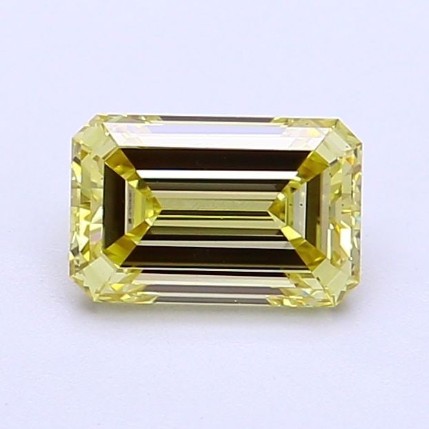 Loose Diamond - EMERALD 1.03ct Fancy Light Yellow VS2: Loose Diamond - EMERALD 1.03ct Fancy Light Yellow VS2 Source: This is a real non-mined Diamond that has been grown in a lab Shape: EMERALD Carats: 1.03 Color: Fancy Light Yellow Certification: IGI Vid