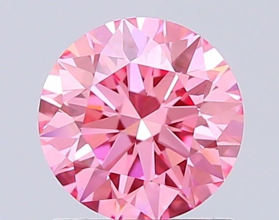 Ideal Loose Diamond - ROUND 1.1ct Fancy Vivid Pink VVS2 (1 of 1)