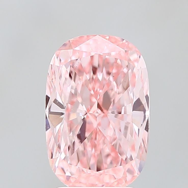 Loose Diamond - CUSHION MODIFIED 3.28ct Fancy Vivid Pink VS1: Loose Diamond - CUSHION MODIFIED 3.28ct Fancy Vivid Pink VS1 Source: This is a real non-mined Diamond that has been grown in a lab Shape: CUSHION MODIFIED Carats: 3.28 Color: Fancy Vivid Pink Certific