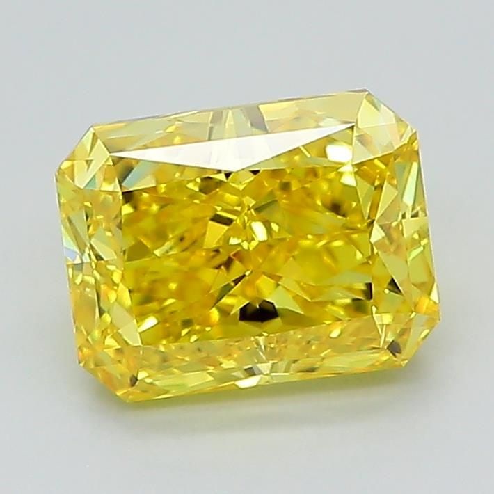 Loose Diamond - RADIANT 1.68ct Fancy Vivid Yellow VS1: Loose Diamond - RADIANT 1.68ct Fancy Vivid Yellow VS1 Source: This is a real non-mined Diamond that has been grown in a lab Shape: RADIANT Carats: 1.68 Color: Fancy Vivid Yellow Certification: IGI Vid