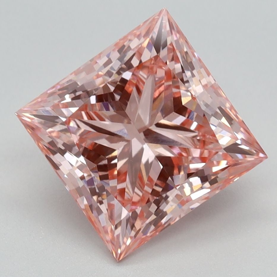 Loose Diamond - PRINCESS 2.51ct Fancy Vivid Pink VS1: Loose Diamond - PRINCESS 2.51ct Fancy Vivid Pink VS1 Source: This is a real non-mined Diamond that has been grown in a lab Shape: PRINCESS Carats: 2.51 Color: Fancy Vivid Pink Certification: IGI Video