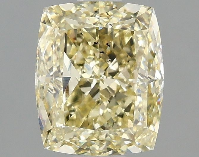 Loose Diamond - CUSHION MODIFIED 2.02ct Fancy Yellow SI1: Loose Diamond - CUSHION MODIFIED 2.02ct Fancy Yellow SI1 Source: This is a real non-mined Diamond that has been grown in a lab Shape: CUSHION MODIFIED Carats: 2.02 Color: Fancy Yellow Certification: I