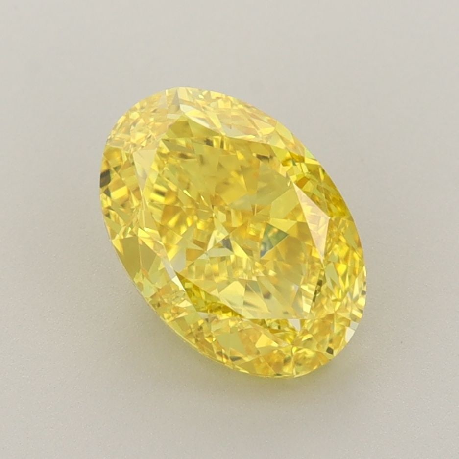 Loose Diamond - OVAL 2.38ct Fancy Vivid Yellow VS1: Loose Diamond - OVAL 2.38ct Fancy Vivid Yellow VS1 Source: This is a real non-mined Diamond that has been grown in a lab Shape: OVAL Carats: 2.38 Color: Fancy Vivid Yellow Certification: IGI Video: