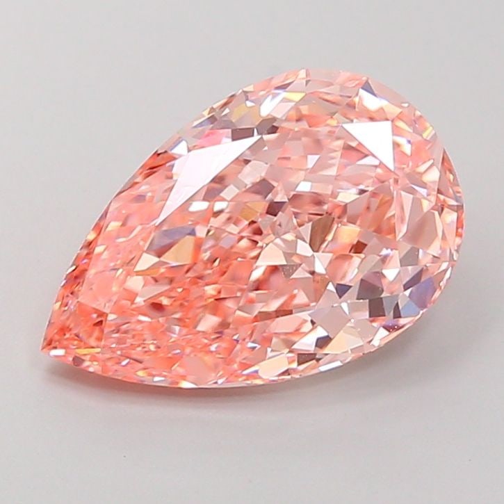 Loose Diamond - PEAR 3.68ct Fancy Vivid Pink VVS2: Loose Diamond - PEAR 3.68ct Fancy Vivid Pink VVS2 Source: This is a real non-mined Diamond that has been grown in a lab Shape: PEAR Carats: 3.68 Color: Fancy Vivid Pink Certification: IGI Video: