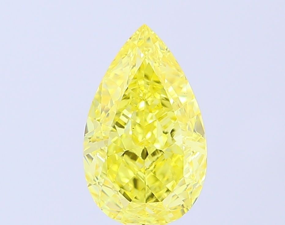 Loose Diamond - PEAR 3.06ct Fancy Vivid Yellow VS2: Loose Diamond - PEAR 3.06ct Fancy Vivid Yellow VS2 Source: This is a real non-mined Diamond that has been grown in a lab Shape: PEAR Carats: 3.06 Color: Fancy Vivid Yellow Certification: IGI Video: