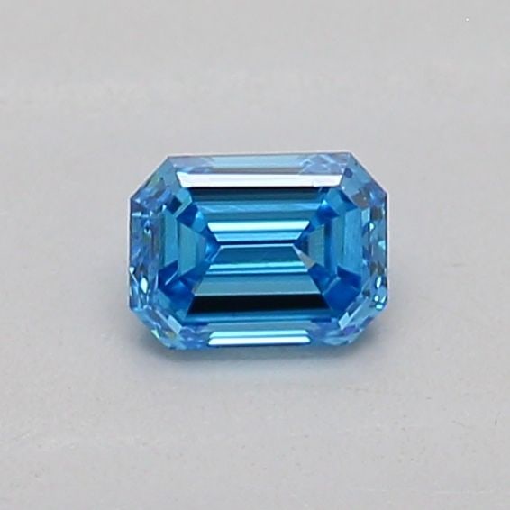 Loose Diamond - EMERALD 0.2ct Fancy Vivid Blue VVS2 (1 of 1)