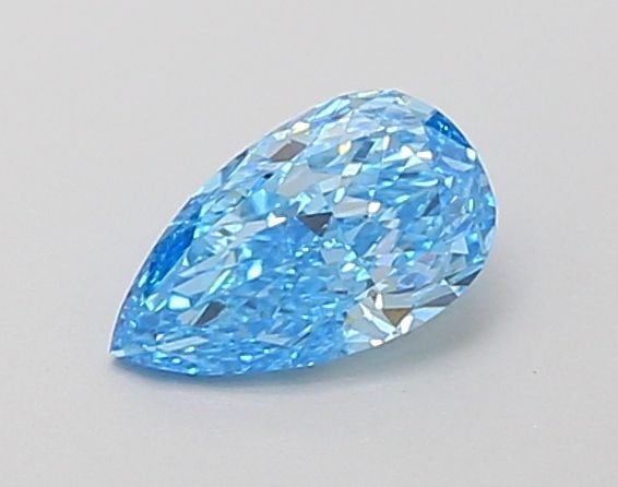 Loose Diamond - PEAR 0.47ct Fancy Intense Blue VS1: Loose Diamond - PEAR 0.47ct Fancy Intense Blue VS1 Source: This is a real non-mined Diamond that has been grown in a lab Shape: PEAR Carats: 0.47 Color: Fancy Intense Blue Certification: NONE Video: