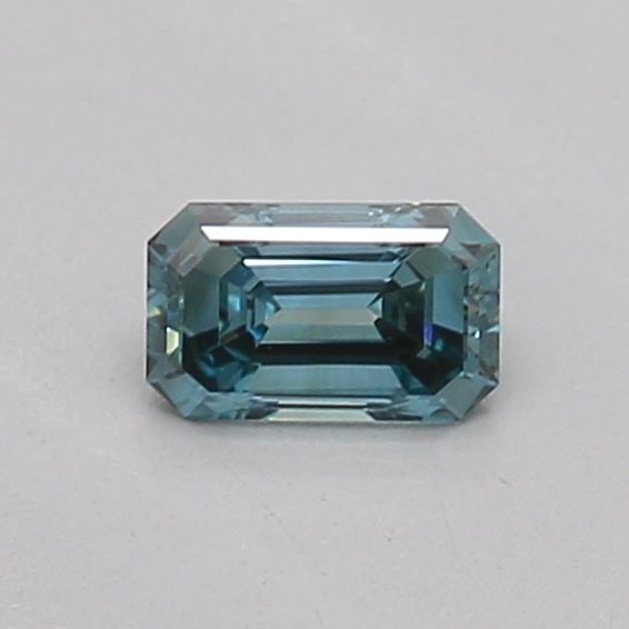 Loose Diamond - EMERALD 0.16ct Fancy Vivid Greenish Blue VS1: Loose Diamond - EMERALD 0.16ct Fancy Vivid Greenish Blue VS1 Source: This is a real non-mined Diamond that has been grown in a lab Shape: EMERALD Carats: 0.16 Color: Fancy Vivid Greenish Blue Certific