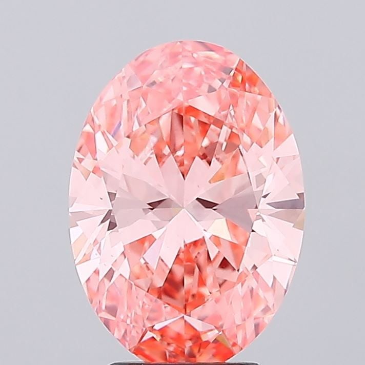 Loose Diamond - OVAL 3.6ct Fancy Vivid Pink VS1: Loose Diamond - OVAL 3.6ct Fancy Vivid Pink VS1 Source: This is a real non-mined Diamond that has been grown in a lab Shape: OVAL Carats: 3.6 Color: Fancy Vivid Pink Certification: IGI Video: